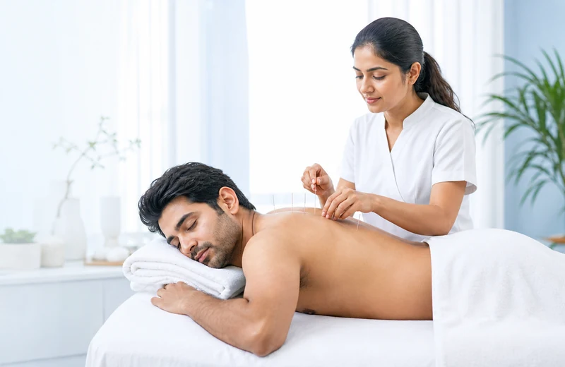 Acupuncture pain and stress relief article cover