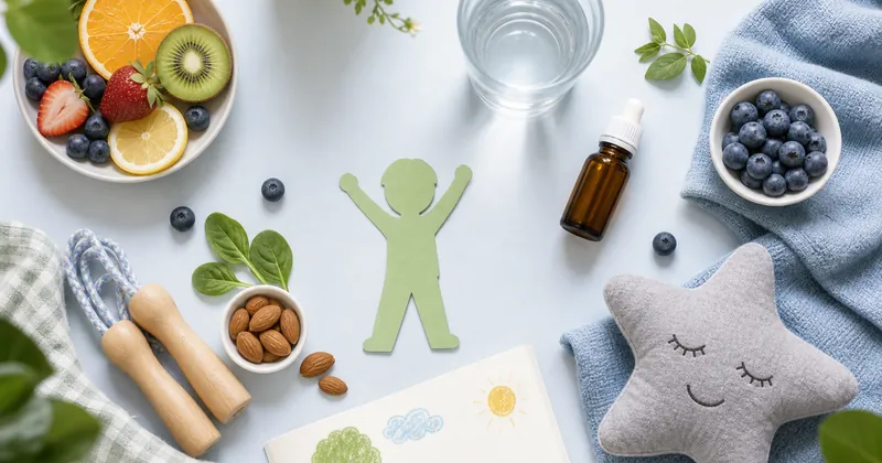 Natural immunity support for kids with nutrition hydration sleep and homeopathy