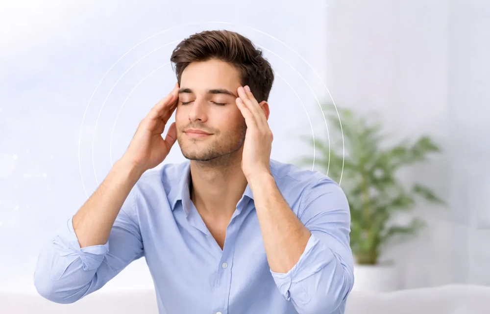 Doctor and patient discussing stress, sleep, and emotional health support