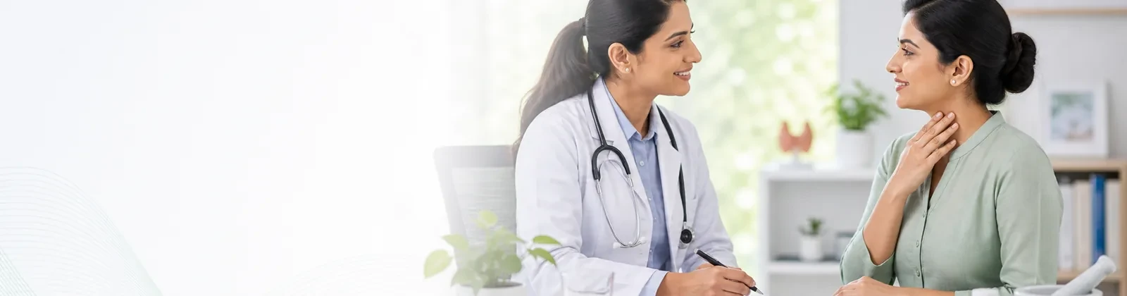 Thyroid and hormonal wellness consultation visual
